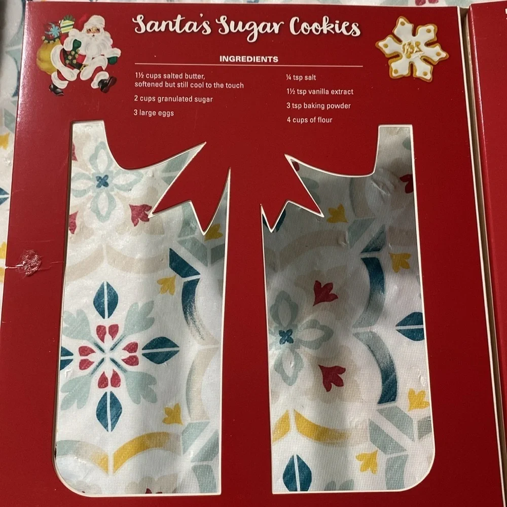 Vintage Christmas Cookie Storybook with Silver Cutters